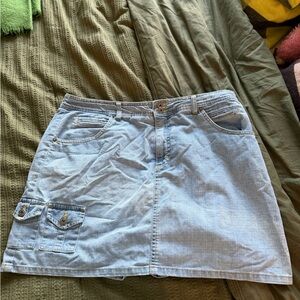 Plus Size 14 Y2K Gloria Vanderbilt Cargo Denim Skort